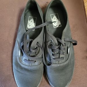 All black Vans shoes